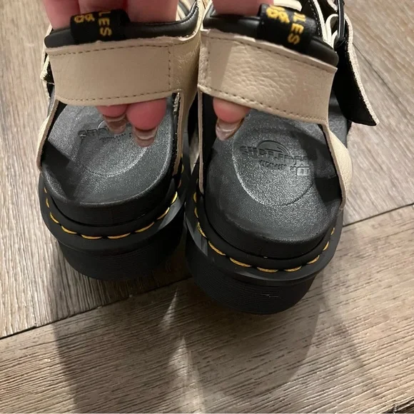 NEW Dr. martens parchment beige blaire sandals - Picture 5 of 6